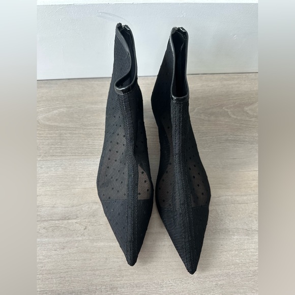 Dior Sheer Polka Dot Kitten Heel Booties - Picture 3 of 7